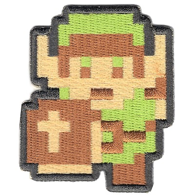 #ad Nintendo The Legend of Zelda Link 8Bit Embroidered Iron on Patch $10.99