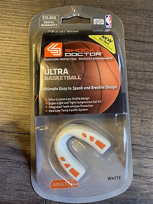 #ad Shock Doctor Ultra Basketball Adult White Mouthguard $9.99