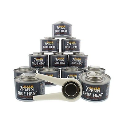 7Penn Chafing Fuel Cans with Opener 12pk 6hr Canned Heat Fondue Fuel Burner... $35.99