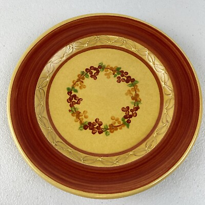 #ad TERRE E PROVENCE Hand Painted French Terra Cotta Pottery 9quot; Plate $38.50