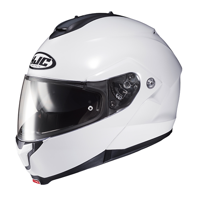#ad Open Box HJC Helmets Adult C91 Motorcycle Helmet White Size Large $93.49