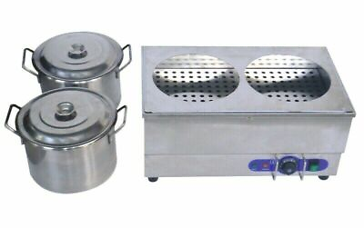 #ad TECHTONGDA 110V Food Warmer with 2pcs Round Pot Countertop Food Warmer Newest $253.80