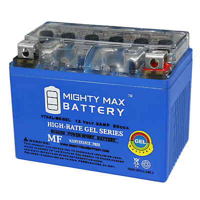 #ad Mighty Max YTX4L BS GEL Battery for Artic Cat 50 90 ATV $24.99
