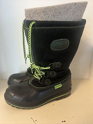 #ad Arctic Cat Snowmobile Vintage Winter Boots Felt Liners Steel Shank Mens size 8 $53.46