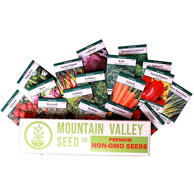 SALAD amp; VEGETABLE GARDEN SEED COLLECTION NON GMO SALAD AND GREENS GARDENING $17.61
