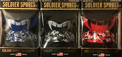 #ad SOLDIER SPORTS CAMO ALL SPORTS CHILD MOUTHGUARD TWO PACK $7.61