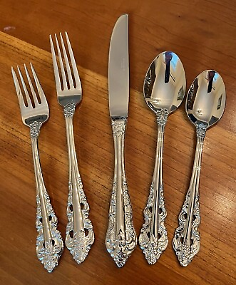 #ad Wallace ANTIQUE BAROQUE 18 10 Stainless Flatware NEW Choice $10.00