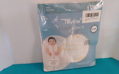 #ad 2 Pack TILLYOU Sleep Sack Cotton Wearable Blanket Baby for Infant Newborn 6 12 M $18.00