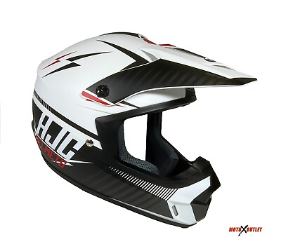 #ad HJC Helmet Dirt Bike Motocross Off Road ATV MX Tweek Red White Adult CS MX II $129.99