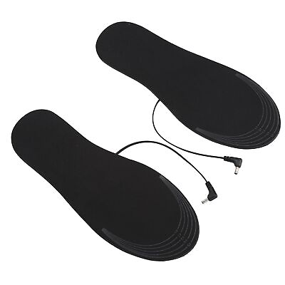 #ad 2Pcs Heated Insoles L Size USB Charging Washable Foot Warmer Electric Heated BOO $12.06