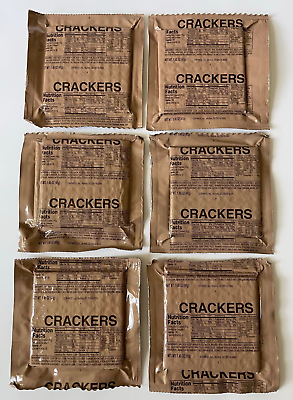 #ad 6 Pack MRE Crackers Emergency Food Hunting Camping Survival hiking snack $14.99