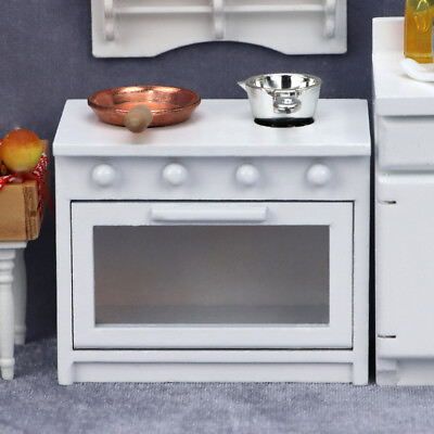 1:12 Scale Dollhouse Miniature European White Cooktop Electric Furniture Kitchen $13.99