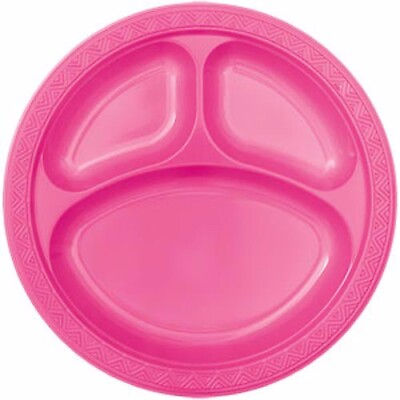 Pink Disposable Plastic Plates for BBQ#x27;s Buffet#x27;s Picnic#x27;s Party Supplies GBP 3.49