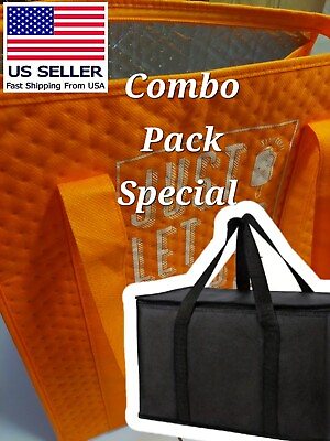 #ad #ad A Combo Pack Insulated Food Delivery Hot Bag 15x10x13quot;Catering Bag 20x10x13quot; $29.95