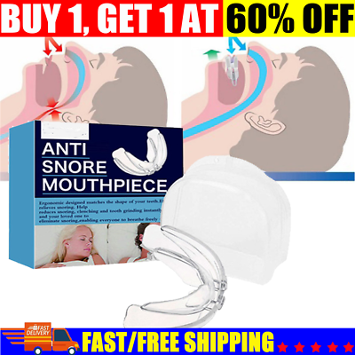 #ad Adjustable Anti Snoring Mouthpiece Guard Anti Snore Sleep Apnea Teeth Grind HOT $6.68