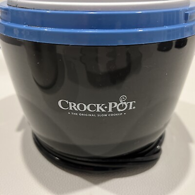 #ad Crockpot On The Go Personal Portable Food Warmer Blue And Black $19.95