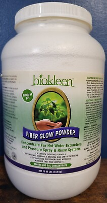 #ad Biokleen Fiber Glow Powder Natural Cleaner Concentrate for Machine Use 10 lb USA $59.99