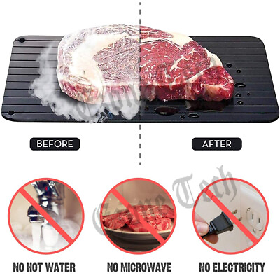 Fast Defrosting Tray Rapid Thawing Board Safe Defrost Meat Frozen Food Plate US $9.85