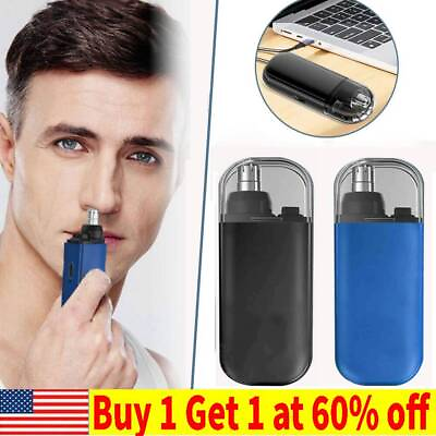 #ad Nose Hair Trimmer USB Charging High Quality Electric Portable Men Mini Nose Hair $10.99