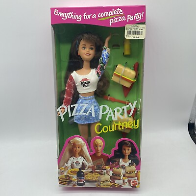 #ad #ad NIB NRFB Pizza Hut Pizza Party Courtney Doll 1994 Mattel # 12943 Malaysia $35.99