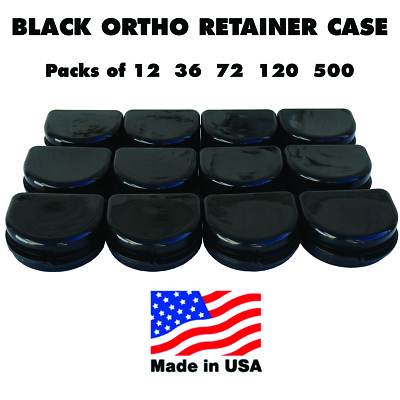 12 Dental Orthodontic Retainer Denture Mouth Guard Case Bleach Black $374.99