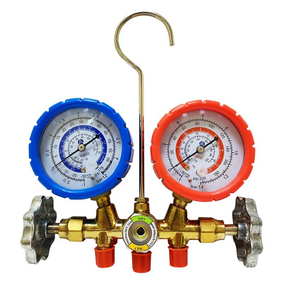 #ad #ad Appli Parts APMG A4B36S R600 Manifold Gauge Set Brass Body with Sight glass In $59.90
