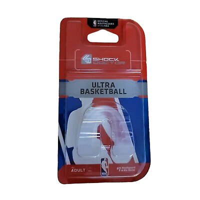 #ad Shock Doctor NBA Ultra Basketball Adult 11 White MouthGuard New $21.00