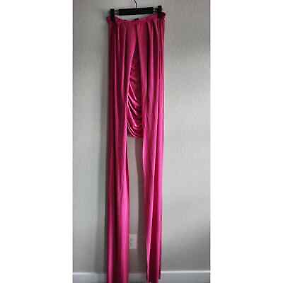 #ad Vintage Y2K Moda International Bright Pink Bodycon Mini Dress Sz L $18.63
