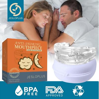 #ad Adjustable Anti Snoring Mouth Guard Piece Anti Snore Teeth Apnea Sleep O6Q3 $9.43
