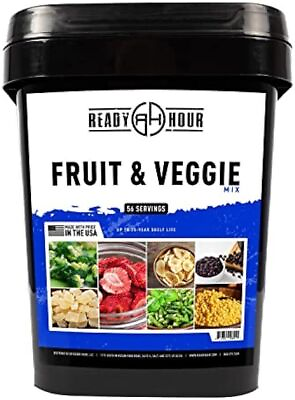 #ad Portable Fruit amp; Veggie Mix Real Non Perishable Freeze Dried Emergency Food NEW $48.25