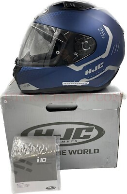 #ad HJC i10 Maze Helmet Blue silver Small 0810143204 $88.00