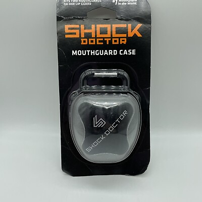 #ad Shock Doctor Mouthguard Case Sport Ventilated case Silver gray $9.95