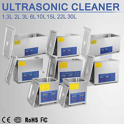 #ad NEW Ultrasonic Cleaner with Timer Heating Machine Digital Sonic Cleaner SUS304 $69.90