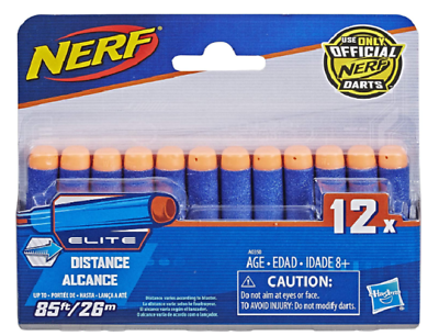 Nerf 12 Elite Darts Refill Works With Any N Strike Blaster New in Box $9.98