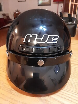 #ad #ad HJC Helments Model CL 2 Gloss Black Motorcycle Helmet with Sun Visor DOT Approve $59.00
