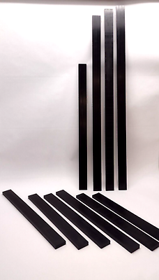 #ad Copolymer Acetal Black Plastic Bar 0.5 Inch Thick x 1.765quot; in Wide Lot of 10 Pcs $189.99