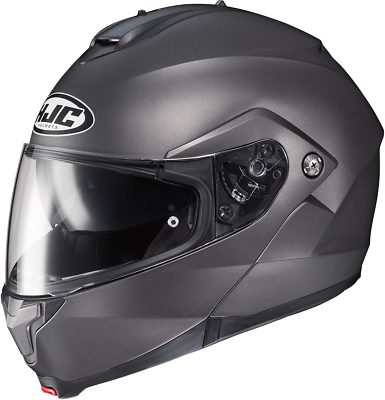 #ad HJC C91 Men#x27;S Street Motorcycle Helmet Semi Flat Titanium Large $253.99
