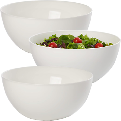 #ad Plastic Salad Serving Bowls 10 Inch Bowls Set of 3 Made in the USA $33.98