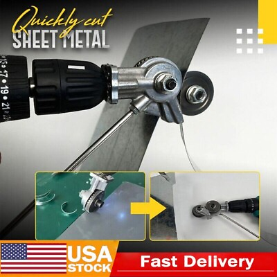 Electric Drill Plate Cutter Sheet Metal Nibbler Precise Cutting Sheet Cutter $19.98