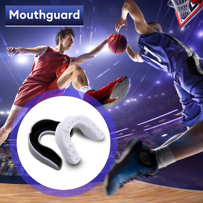 #ad Mouth Guard Teeth Protector Gum Shield Gel Mouthpiece Boxing Basketball Rugby $7.69