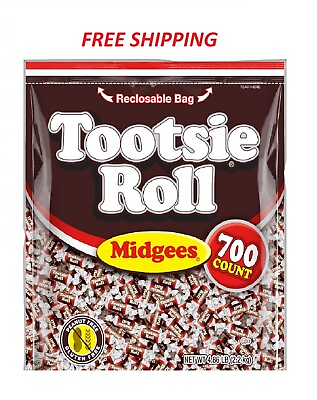 #ad Tootsie Roll Midgees Chewy Chocolate Gluten Free Candy Resealable Bag 700 Count $25.49