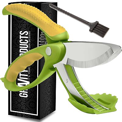 #ad Salad Scissor Chopper Stainless Steel Vegetable Slicer and Fruit Cutter Sal... $20.61