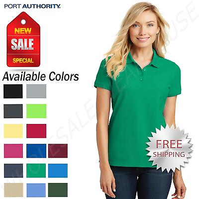 #ad Port Authority Womens Core Classic Pique Polo Shirt Sizes XS 6XL L100 $13.73