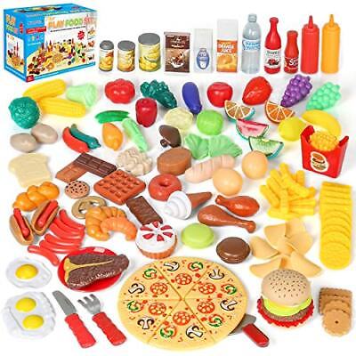 Shimfun Play Food Set 130pc Play Food for kids amp; Toddlers Kitchen Toy Playset ✔✔ $33.12