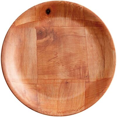 #ad Wood Wooden Round Plates Set of 6 6 Inches $28.16