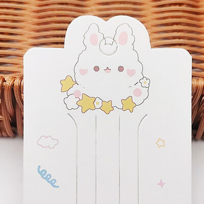 #ad #ad 50pcs Bunny Star Display Cards For Hair Cord Hairpin Handmade Cardboard Package $5.11