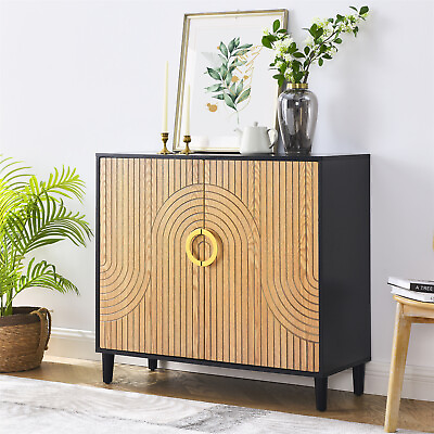 #ad Sideboard Cabinet with 2 Door Kitchen Buffet Storage Cabinet for Living Room New $239.99