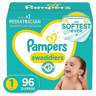 Pampers Swaddlers Active Baby Diapers Super Pack Size 1 96ct $22.99