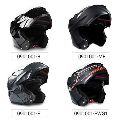 Gift DOT Flip up Modular Dual Visors Full Face Motorcycle Helmet Men Motorbike $46.88