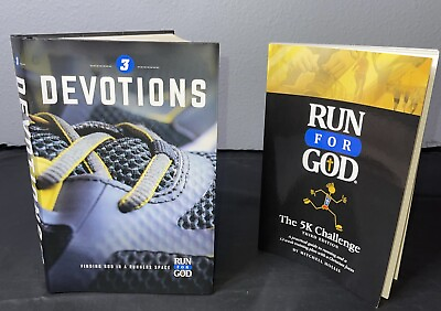 #ad MITCHELL HOLLIS 2 BOOKS RUN FOR GOD 5K CHALLENGE PB amp; 3 DEVOTIONS HC EUC $15.00